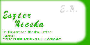 eszter micska business card